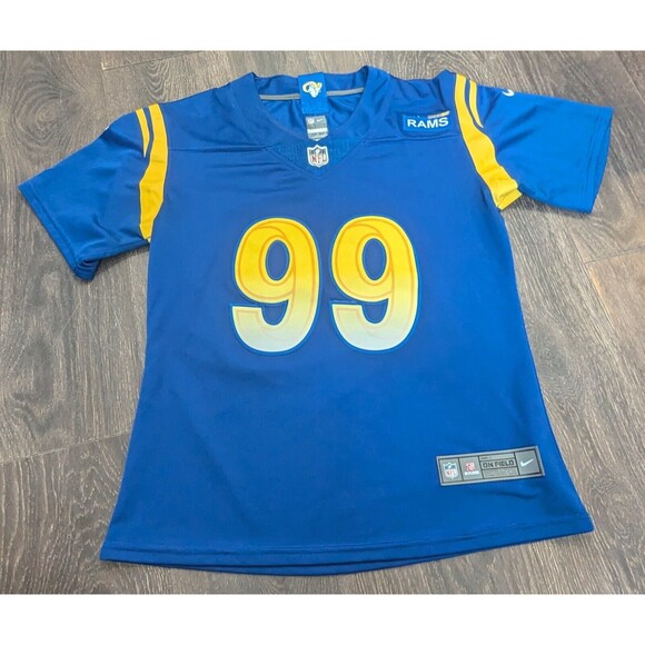 NFL LA RAMS AARON DONALD #99 Jersey size Large Blue Football Short Sleeve (307) - Picture 1 of 4